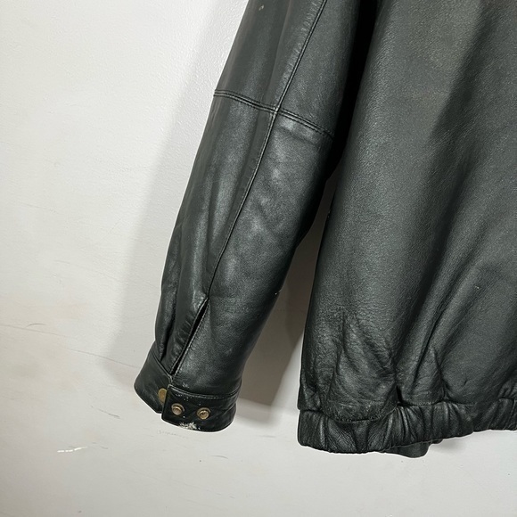 Vintage Modern Elements Women’s Black 100% Genuine Leather Motorcycle Jacket - Picture 12 of 14